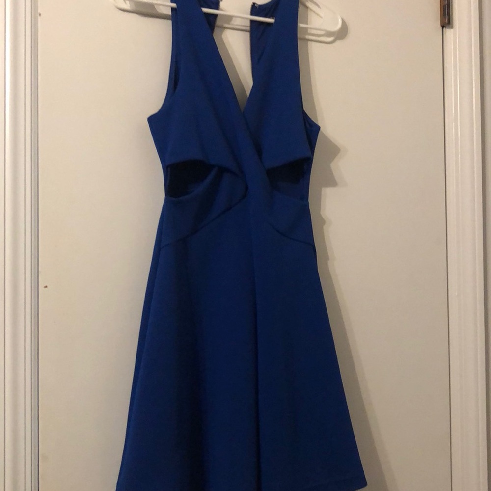 Express mini dress with side cut outs